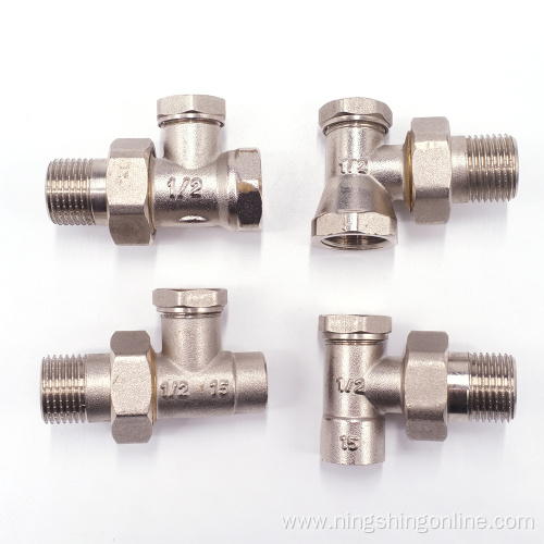 Nickel plating brass radiator valve